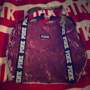 Victoria Secret Velvet Mini Duffle Bag